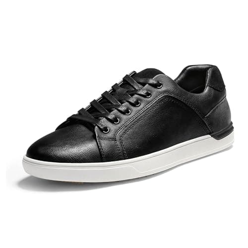 Image of Bruno Marc Men's Casual Trainers Dress Sneakers Fashion Oxfords Skate Shoes for Men Black Size 9 US / 8 UK SBFS211M