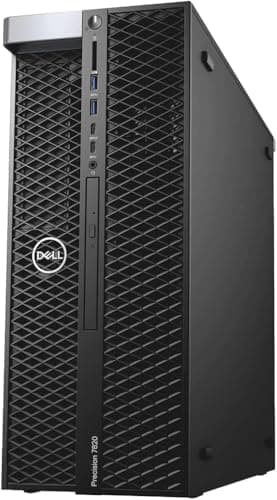 Image of Dell Precision T7820 Workstation Core Xeon Silver 4112,16GB, 512GB SSD + 3.5" 1TB Dedicated Graphics Card Wi-Fi Win 11 Pro (Renewed) (16GB RAM, 512GB 2.5" SSD + 1TB 3.5" HDD) (Renewed)
