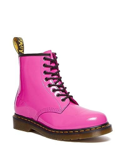 Image of Dr. Martens Unisex-Adult 1460 Patent Lamper Fashion Boot, Thrift Pink, 5 Women/4 Men