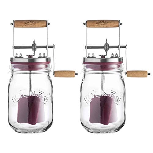 Image of Kilner Glass Container Butter Churner 500ml Clear (Pack of 2)