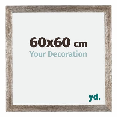 Image of Your Decoration - Picture Frame 60x60 cm - Metal Vintage - Decorative Wall Frame in MDF with Antireflection - Frame 60x60 - Mura