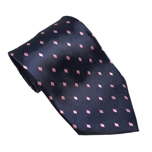 Image of Equetech Junior Children’s Diamond Showing Equestrian Tie – Navy/Pink Riding Show Tie