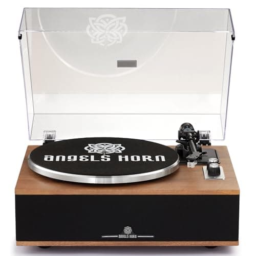 Image of Vinyl Record Player With Speakers, High Fidelity Bluetooth Turntable with Built-in Speakers, Magnetic Cartridge AT-3600L, Belt Drive 2-Speed