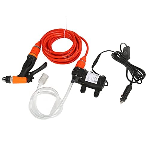 Image of Car High-Pressure Washer Portable 12V High Pressure Electric Car Washer Cleaning Machine Trigger Spray Gun Washing Kit for Car Home Garden Wash