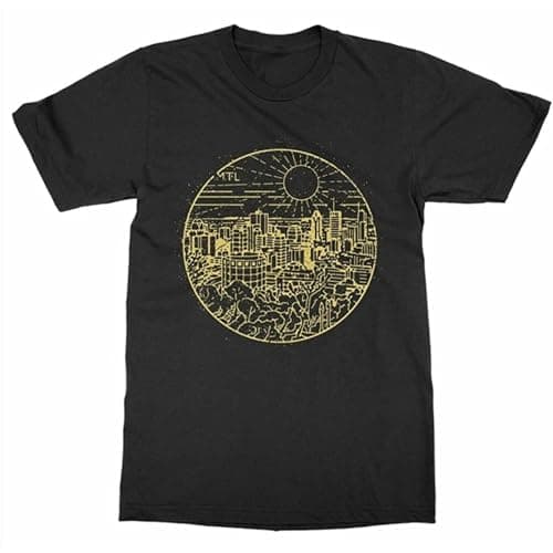 Image of Downtown Montreal Quebec Canada City Mtl Canadiens Province T-Shirt Mens Black Unisex Tees Shirt S