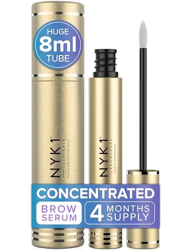 Image of NYK1 CONCENTRATED Eyebrow Growth Serum For Thicker Brows (XL - 8ml) BrowForce Eyebrow Serum To Grow Fuller Thicker Natural Eye Brows - Advanced Eye Brow Growth Serums Formula For Eyebrows Regrowth