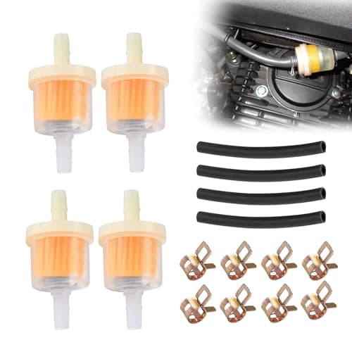 Image of 16PCS Inline Fuel Filter Hose Kit Reusable Fuel Filter Prevent Clogging Durable In Line Fuel Filters Easy Replacement for Motorcycles, Generators, for Pocket Bikes, Lawn Mowers, Small Tractors