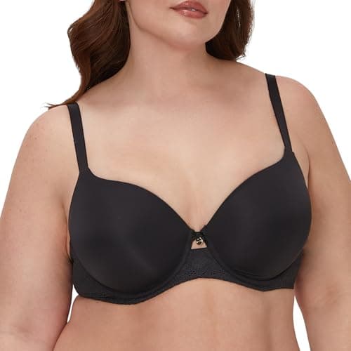Image of Maidenform Women's Custom Lift, One Fab Fit Underwire, Convertible Straps, Full Coverage Bra, Black, 38C
