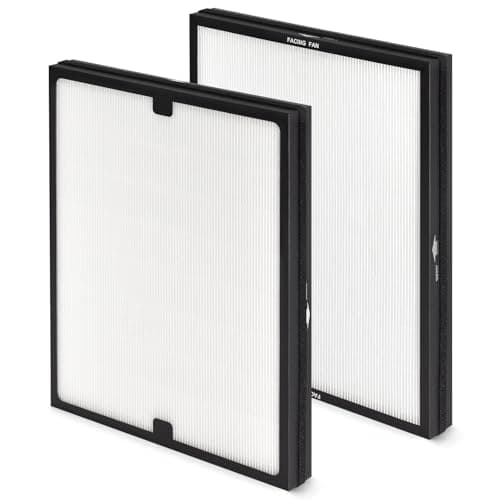 Image of HSIAMEN Classic 200/300 Series Particle HEPA Filter Replacement Compatible with Blueair 200/300 Series Air Cleaner Purifier Models 201, 203, 205, 215B, 250E, 270E, 280i, 303, 2-Pack