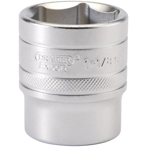 Image of Draper 1/2" Drive Satin Finish Hexagon Socket Imperial 1" 1/8"