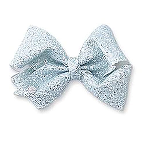 Image of JoJo Siwa Shimmering Glitter Silver Bow, Large