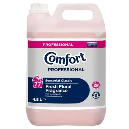 Image of Comfort Fabric Conditioner 4.8L 77 Washes – Professional Fabric Softener with Fresh Floral Fragrance | Laundry Softener for Soft Clothes, Long Lasting Freshness & Easy Ironing
