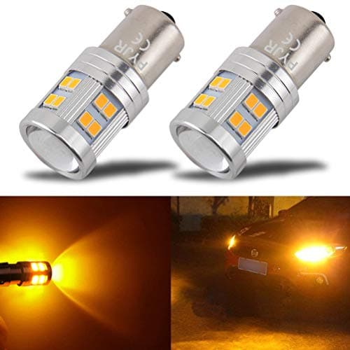 Image of 1156 Ba15S 1141 P21W Amber Yellow Orange Led Bulbs, With Projector Extremely Bright 6W Dc 10-30V, For Backup, Reverse Lights, DRL Daytime, Rear fog light, Not used for turn signal(Pack Of 2)