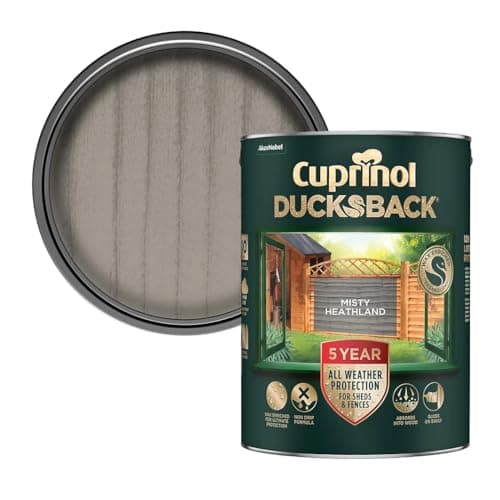 Image of WALLPAPER EMPIRE - Cuprinol Ducksback Misty Heathland Matt Exterior Wood paint, 5L Tin