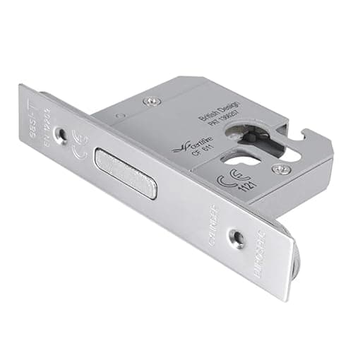 Image of Euro Profile Deadlock Replacement Lock Case, High Security, Steel, for Internal and External Wooden Doors