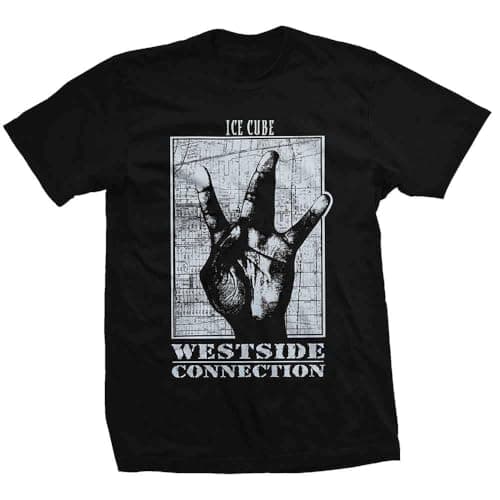 Image of Ice Cube T Shirt Westside Connection Logo Official Mens Black XL