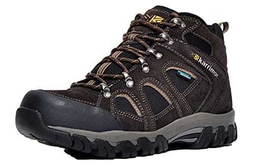 Image of Karrimor Men's Bodmin Mid Iv Weathertite High Rise Hiking Boots, Dark Brown, 8 UK