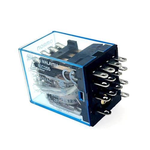 Image of JZK MY4J DC 12V Coil DPDT 14 PIN Electromagnetic Power Relay, IEC255 3A150VAC, 5A 240V AC, 5A 28V DC, 14 Pins 14pin Electromagnetic Coil Relay Module