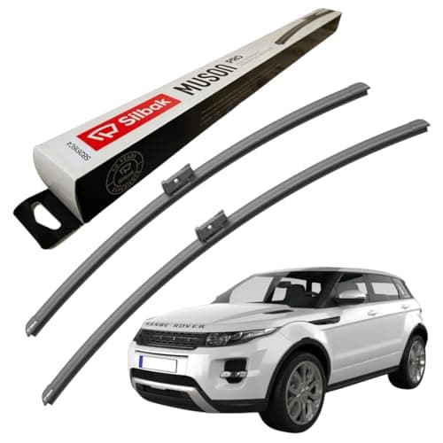 Image of Silbak Windscreen Wipers, fits for LAND ROVER RANGE ROVER EVOQUE (09/2011-10/2018) Front Wiper Blades, 600mm/530mm
