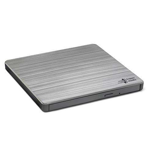 Image of Hitachi-LG GP60 External DVD Drive, Slim Portable DVD Burner/Writer/Player for Laptop, Windows and Mac OS Compatible, USB 2.0, 8x Read/Write Speed - Silver