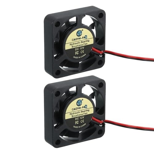 Image of sourcing map 2 Pcs 3D Printer 4010 Cooling Fan, 12V 6000RPM 40 x 40 x 10 mm Hydraulic Bearing XH2.54 Extruder Cooling Fan with 30cm Cable 2 Pin Terminal for 3D Printer