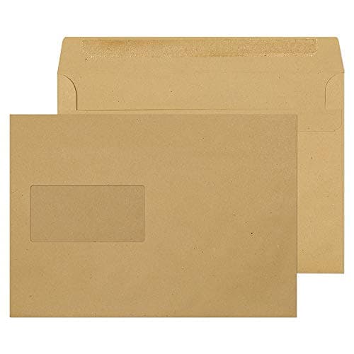 Image of Blake Purely Everyday C5 162 x 229 mm 90 gsm Self Seal Wallet Window Envelopes (1608) Manilla - Pack of 500
