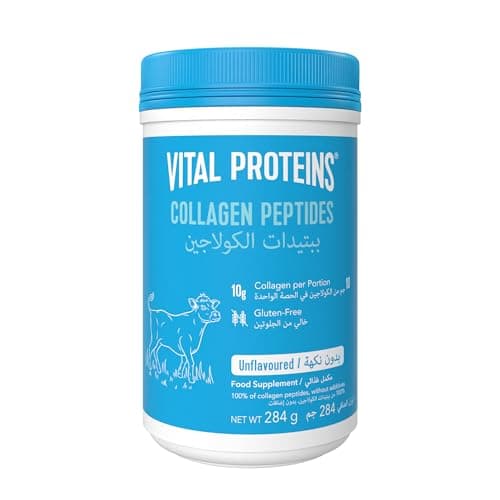 Image of Collagen Supplements, Vital Proteins Hydrolyzed Collagen Peptides Powder (Type I, III) - Unflavored 284g Canister