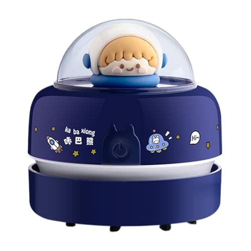 Image of Desktop Vacuum - Mini Table Dust Vacuum - High Suction Power Dust Cleaners for Eraser Crumbs Crumbs Hair Computer Countertop Desktop Home Office Car School