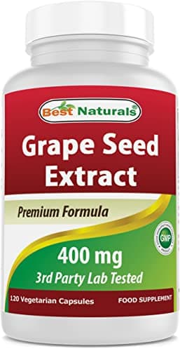 Image of Best Naturals Grape Seed Extract 400 mg Veggie Capsule, 120 Count