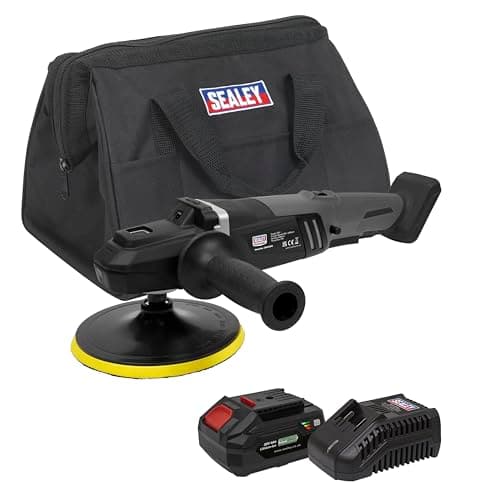 Image of Sealey 20V 4Ah SV20 Series Ø180mm Brushless Rotary Polisher Kit - CP20VRPXKIT1