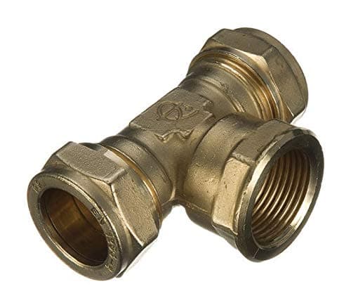 Image of 22mm x 22mm x 3/4" Compression Threaded Centre Tee
