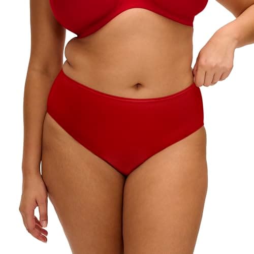 Image of Elomi Women's Smooth Full Coverage Brief, Haute Red, 3L/4L