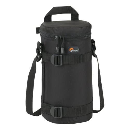 Image of Lowepro LP36306-PWW, 11 x 26cm Lens Case with Detachable Shoulder Strap, Fits Power Zoom Lens, Lightweight, Compact Size, Black