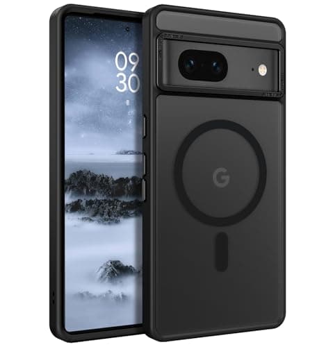 Image of YINLAI for Google Pixel 7 Magnetic Case [Compatible with Magsafe] Support Wireless Charging Slim Full Shockproof Case for Google Pixel 7, Black