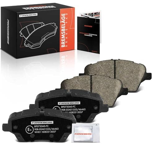 Image of Frankberg Brake Pad Set incl. 4x Pads Front Compatible with Fiesta VI CB1 CCN B-Max JK Tourneo Courier B460 MPV Transit Courier B460 Replace# AY112K021BC