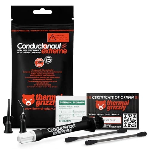 Image of Thermal Grizzly - Conductonaut extreme - 1 Gram - Ultra High Performance Liquid Metal Compound Thermal Paste - For Maximum Thermal Conductivity while Overclocking CPU/GPU/PS4/PS5/Xbox