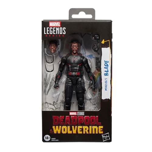Image of Marvel Legends Series Marvel's Blade, Marvel Studios' Deadpool & Wolverine Movie Collectible 6-Inch Action Figure Gift