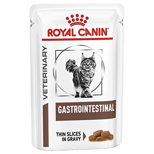 Image of Royal Canin Veterinary Diet Cat - Gastro Intestinal Wet Cat Food Pouch 12 x 85g