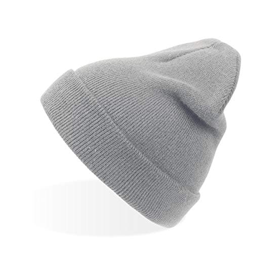 Image of Atlantis Wind Beanie With Turn Up Double Skin - Light Grey - OS