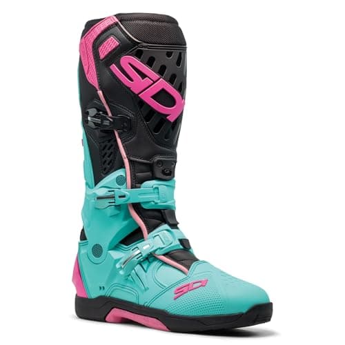 Image of Sidi Crossair Off-Road Boots, Black, Green, Pink, 8 UK
