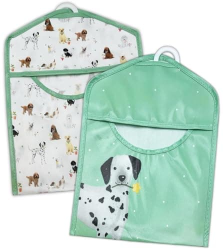 Image of HANGING PEG BAG HANGER DOG STRONG CLOTHES LAUNDRY WASHING LINE PEGS HOLDER 35CM (Random Design)