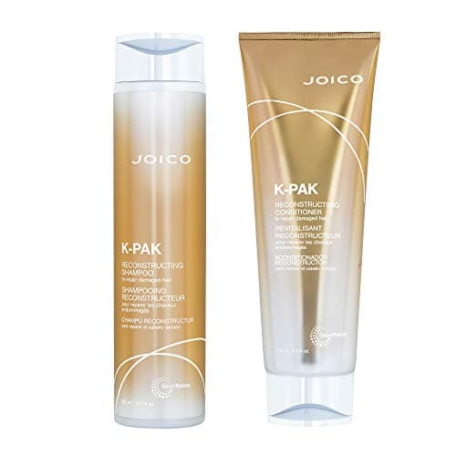 Image of Joico K-Pak Reconstructing Shampoo 300ml & Conditioner 250ml to repair damaged hair. NEW PACKAGING