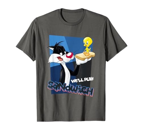 Image of Looney Tunes Sylvester Tweety Sandwich T-Shirt