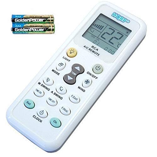 Image of HQRP Universal A/C Remote Control for MITSUBISHI TOSHIBA HITACHI FUJITSU HYUNDAI PANASONIC DIY DAEWOO LG SHARP SAMSUNG ELECTROLUX SANYO AMCOR CARRIER and others Air Conditioners