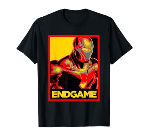Image of Avengers Endgame Iron Man Poster T-Shirt
