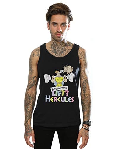 Image of Disney Men's Hercules Do You Even Lift? Vest Black Medium