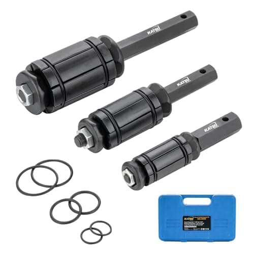 Image of KATSU Tools 3-Piece Exhaust Pipe Expander Set, Forged Steel, Universal Tail Pipe Expander Kit for Exhaust Systems, Mufflers, Trucks & Most Vehicles, Model 449859