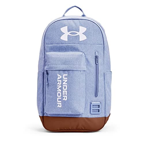 Image of Under Armour Halftime Backpack Back Pack Zip Colour Block Blue One Size
