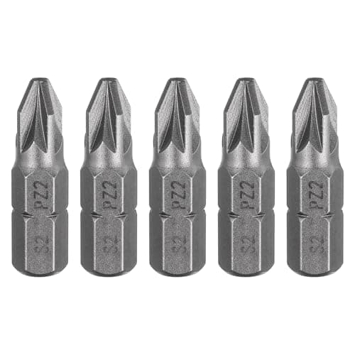 Image of sourcing map 5pcs PZ2 Screwdriver Bit 1/4" Hex Shank 25mm/1" Length Magnetic Phillips Slotted Hex Bits S2 Steel Screw Driver Bit Industrial Grade Electric Hexagon Drill Bits