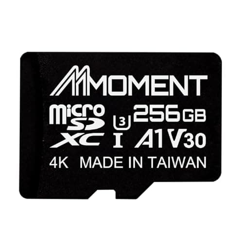 Image of MMOMENT 256GB Micro SDXC Card MM13 Jolly A1 UHS-I U3 V30 Class 10 Compatible Read Speed Up to 100MB/s Write Speed Up to 70MB/s SD Adapter Included